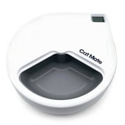 Cat Mate C300 Automatic Pet Feeder Three-Meal Feeder with Digital Timer and Ice Pack - For Cats And Small Dogs