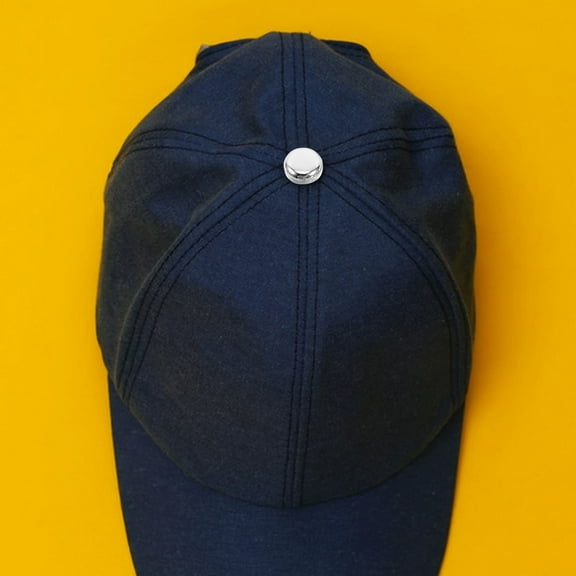 MIPCASE 100Pcs Lightweight Aluminum Button Caps for Round Hat Repair and Craft Replacement