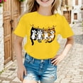 thumbnail image 2 of XAOFW Boy's T-Shirts Short Sleeve Crewneck Cartoon Cat Print Kids Cute Graphic T Shirts Daily Wear Comfort Fit Tee Shirts Outdoor Activities Versatile Cozy Children Tops, 2 of 8