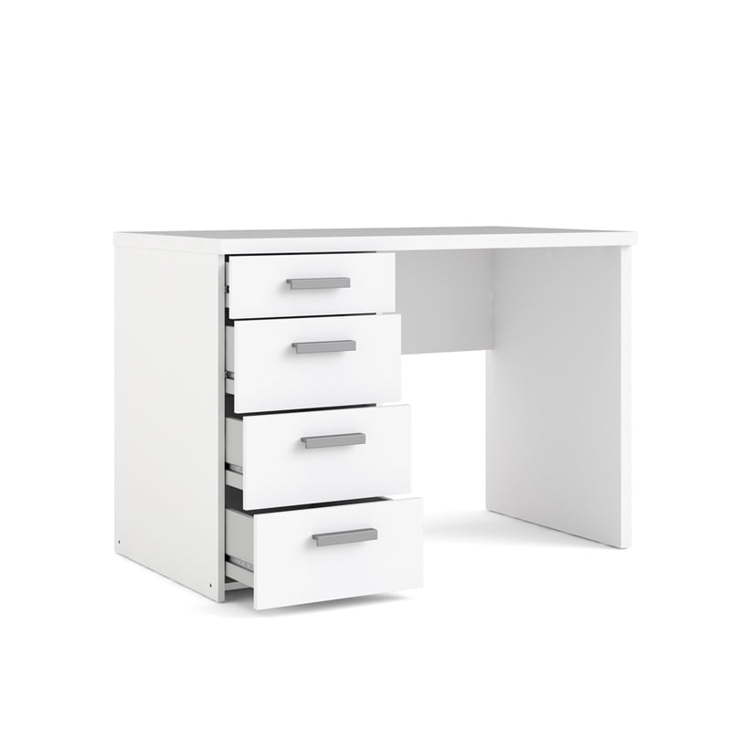 tvilum wendell 4 drawer desk in white