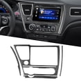 thumbnail image 3 of Real Carbon Fiber Car Navigation Panel Cover Trim For Civic 9Th 2013-2015, 3 of 4