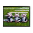 thumbnail image 2 of Stupell Industries See No Evil Mouse Rat Rodent Referee Clothing Framed Wall Art, 30 x 24, Design by Lucia Heffernan, 2 of 5