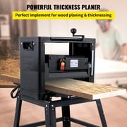 KFFKFF 1500W Thickness Planer Woodworking 315/min Feed Rate Double Cutter Benchtop Thickness Planer with Dust Exhaust Interface