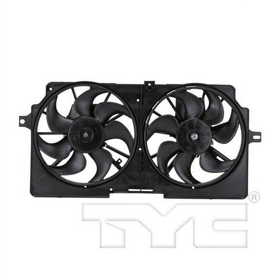TYC 620410 Dual Radiator and Condenser Fan Assembly Fits 2000 Oldsmobile Silhouette