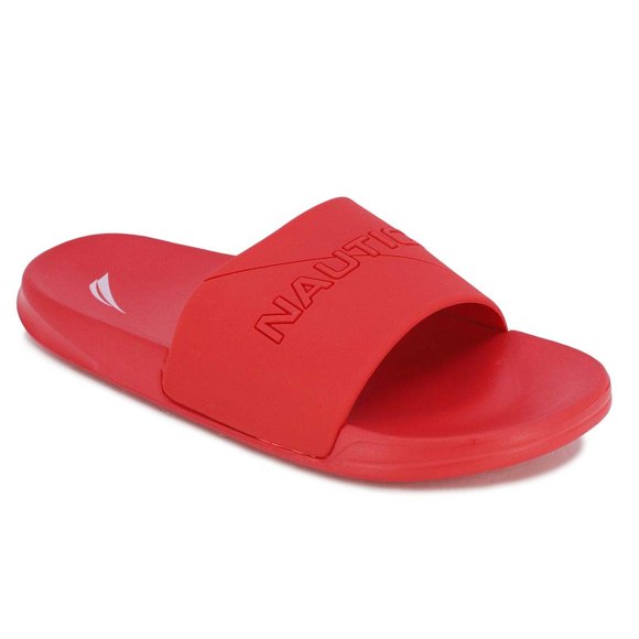 Nautica Sandale à Enfiler pour Enfants - Grand Enfant - Petit Garçon - Filles-Stono 4 Jeunesse-Rouge Mono-5