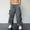 Gris Foncé, variante sur Pantalons Cargo pour Hommes pour la Rue et le Travail Pantalons Utilitaires pour Hommes avec Poches Cargo Taille Décontractée Poche Tissée Détails Corde de Pied Style