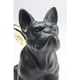 thumbnail image 4 of Estatuilla de diseño decorativo - Perro sentado con alas de ángel - Oro/Negro, 4 of 4