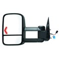 thumbnail image 2 of K-Source Exterior Towing Mirror 62075G OEM Replacement; 12 Inch x 7-3/4 inch Including a Spot Mirror; 4 Inch Extension; Electric; With Turn Signal Indicator; With Heated Mirrors; Folding; Black, 2 of 4