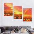 thumbnail image 4 of Nawypu Floral canvas wall art, Beautiful Tulip Field at Sunrise Picture Print, Floral Watercolor Artwork Ready to Hang Bedroom Living Room Office, 4 of 4