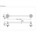 thumbnail image 4 of Northcott 24" Towel Bar in Polished Chrome, 4 of 4