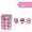 Pink, variant on Christmas Baubles Balls Xmas Tree Balls Christmas Decoration Party Ornaments Christmas Tree Balls 24 Piece Set