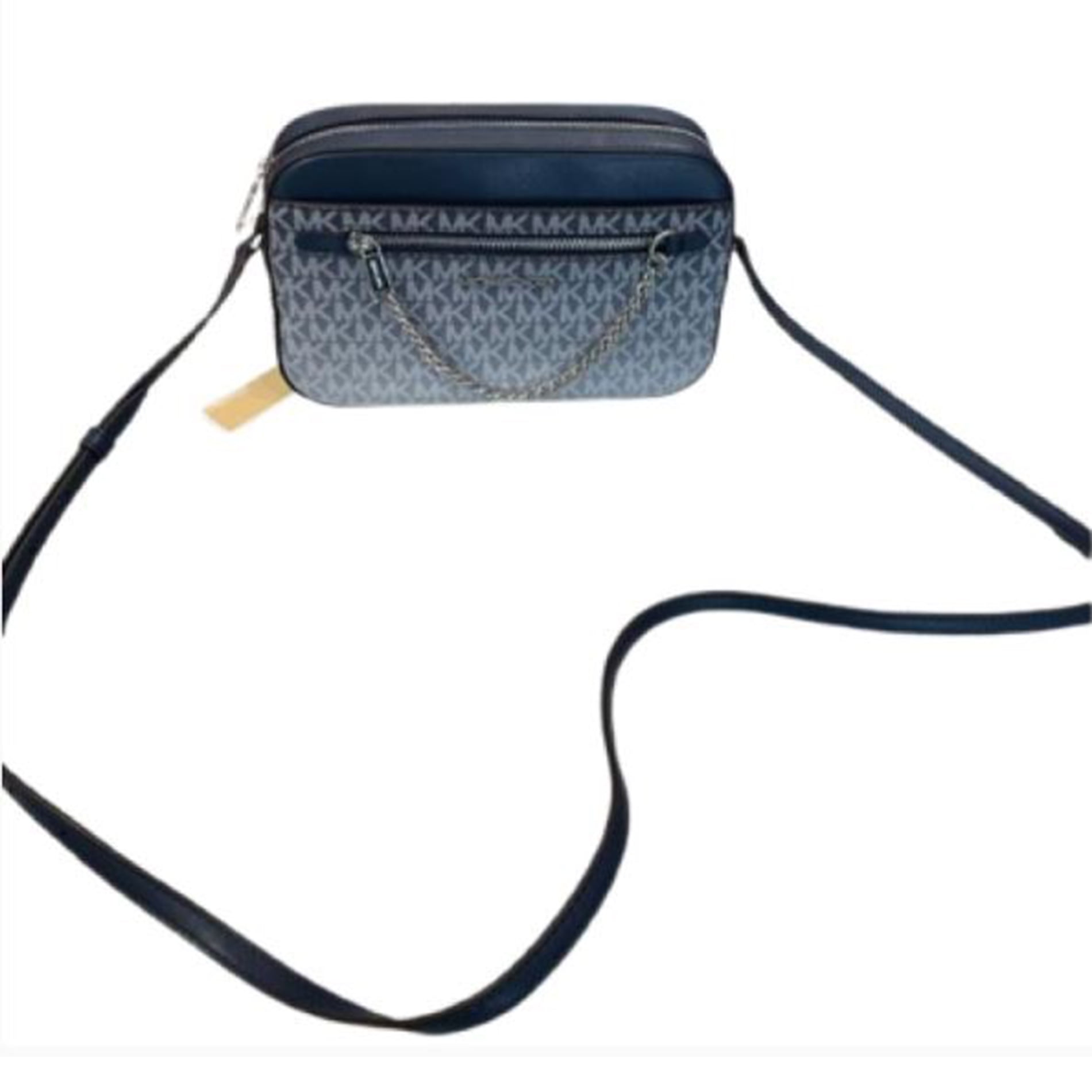 Michael Kors Womens Jet Set Large Ombré Signature Logo Crossbody Body 35R5STTC9V-Navy