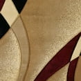 thumbnail image 2 of United Weavers Contours Area Rug 510-21334 La-Chic Burgundy Swirls Wavy Lines, 2 of 2