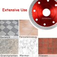 thumbnail image 4 of Disco de corte diamantado para gres porcelánico 125 mm x 22,23 mm 125 mm para azulejos, granito, etc. (para amoladora angular Ø 125 x 22,23) JM  placa de corte, 4 of 4