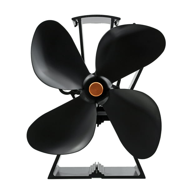 4 Blade Stove Fan Heat Powered Fan for Wood Burning Stoves or FireplacesQuiet and Low