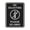 Black / Silver, variant on Portrait Round No Soliciting Please Go Away Sign (Black Gold) - Medium