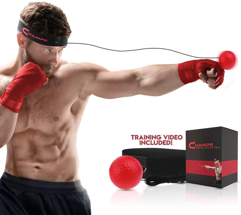 FREE SET OF HAND WRAPS WITH PURCHASE OF Pro Boxing Reflex Ball with Headband 