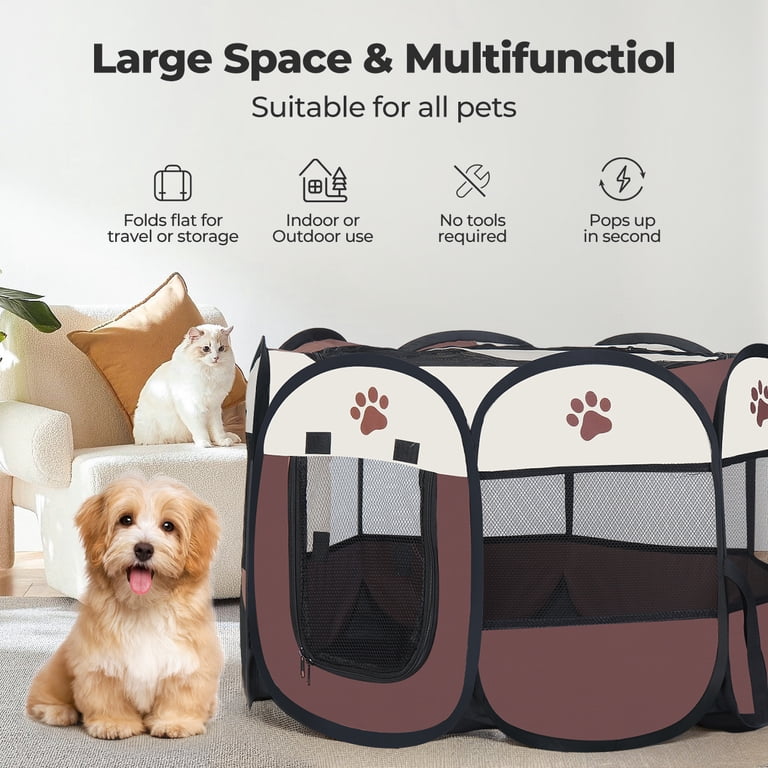 DOMIPET Large Dog Playpen Tent, 29" Portable photo 4
