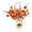 Khaki, variant on Artificial Flower 7.9 Inch Pumpkin Pipe Cleaner Bouquet Crafts Kit Fall Thanksgiving Handmade Flocking Twig Decor Set for Autumn Gift