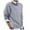 Gray, variant on Women's Casual Collared 2 in 1 Pullover Tops Long Sleeve Plus Size Round Neck Solid Color Knit Warm Sweaters