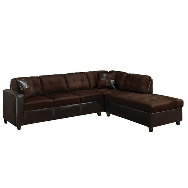 Acme Furniture Milano Faux Leather 2, Leather 2 Piece Sectional