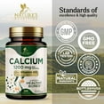 thumbnail image 4 of Calcium 1200 mg with Vitamin D3 - Bone Health Supplement, Vitamin D & Calcium Supplements for Women & Men - Bone Strength, Teeth & Immune Support, Nature's Calcium Pills, Bottled in USA - 240 Tablets, 4 of 10