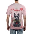 thumbnail image 5 of Happy Valentine's Day Scottish Terrier holding flowers All Over Print 3D Shirt Unisex Merch Scottie Dog Lover Gifts - 3005, 5 of 6