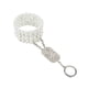 thumbnail image 1 of EeaseMX Pulsera de perlas y diamantes de imitación artificiales para mujer, estilo vintage, con cadena elástica (plata), 1 of 7