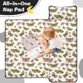 thumbnail image 4 of Butterfly Colorful Insect Pattern Teens Toddler Nap Mat with Pillow, Sleeping Mat Bag for Preschool Daycare 50"x20", 4 of 6