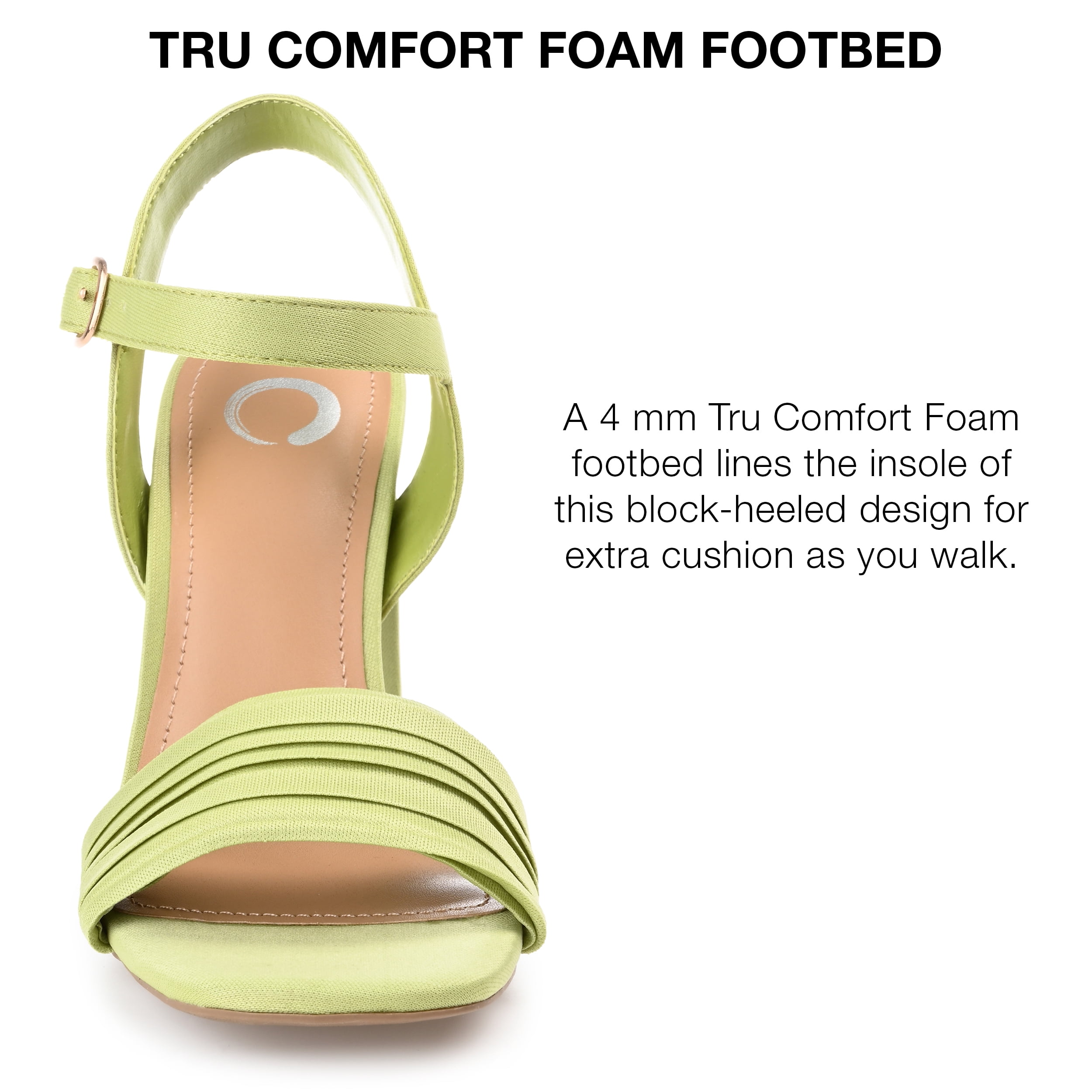 Journee Collection Womens Skiler Tru Comfort Foam Open Square Toe Block Heel Sandals