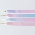 thumbnail image 3 of 2 Pairs Flat Satin Ribbon Shoelaces: 1.9CM Wide Candy Gradient Color Silk Shoe Laces - 47 inch / 120CM, 3 of 5