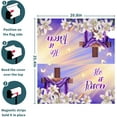 thumbnail image 6 of He is Risen Mailbox Covers Magnetic Easter Day Magnetic Mailbox Covers Standard Size 25X21 Inch Easter Lillies Religious Floral Mailbox Covers Post Letter Box Maiwraps Cover for Home Outside, 6 of 6