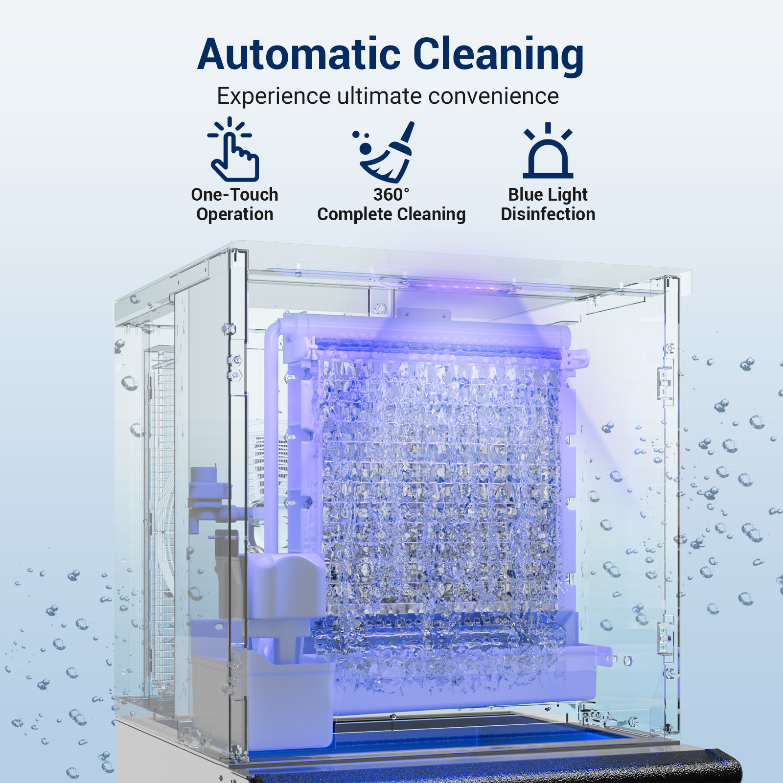 Joreek Commercial Ice Machine 650 Lbs/24H, 450Lbs Large Storage, Ice Ready in 8-15 Min, ETL Approval, Powerfull Compressor, Auto Cleaning, Stainless Steel ice Maker for Bar Cafe Restaurant