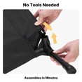 thumbnail image 5 of Veehoo Cooling Elevated Dog Bed, Portable Raised Pet Cot with Washable Mesh, 45"x33", Black, 5 of 10