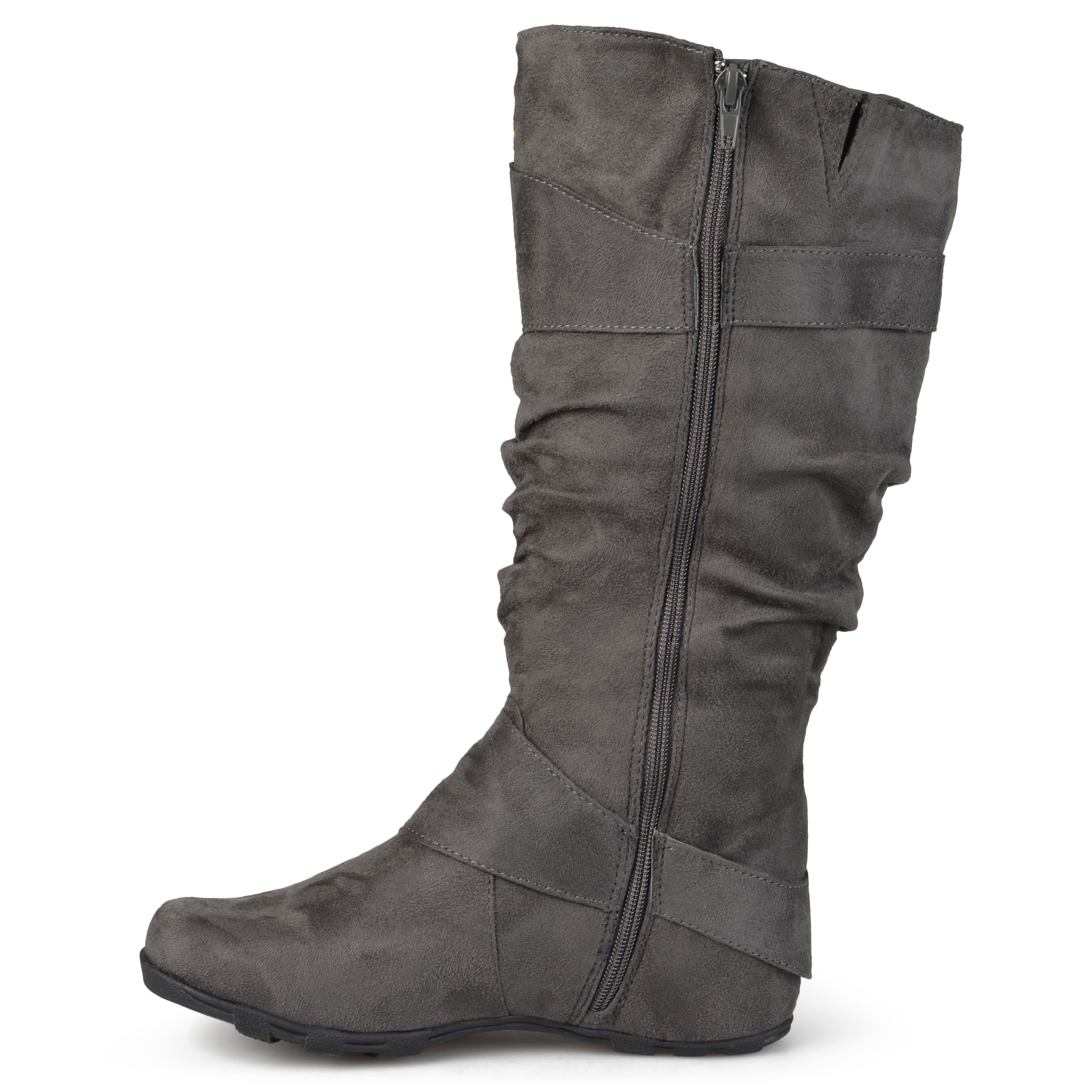 Women's Wide-Calf Buckle Knee-High Slouch Microsuede Boot - image 3 of 8