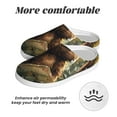 thumbnail image 6 of Kdxio Jungle Hat Bear Women's Men's Slippers Plush Slip-On House Slipper for Winter Indoor Soft Cushion Non-slip Fluffy Slides Slippers-39/40, 6 of 7