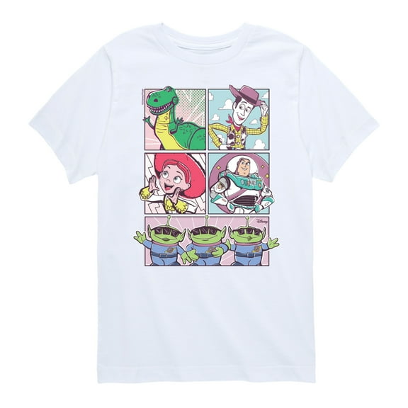 Toy Story 4 - Sunny Side Up Grid - Toddler & Youth Short Sleeve Graphic T-Shirt