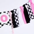 thumbnail image 5 of JOYMEMO Two Fast Birthday High Chair Banner Pink Black - Race Car 2nd Birthday Party Decorations Girl, Two Year Old Baby Birthday Photo Props Souvenir Gifts, Racing Car Second Birthday Party, 5 of 7