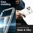 thumbnail image 2 of JETech 5 in 1 Case for iPhone 17 Pro Max 6.9-Inch with 2 Pack Each Tempered Glass Screen Protectors and Camera Lens Protectors, Non-Yellowing Shockproof Bumper Phone Cover (Clear), 2 of 5
