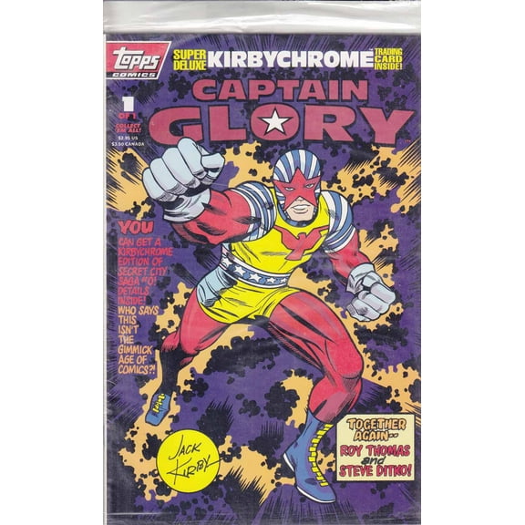 Captain Glory #1 (with card) VF ; Topps Comic Book