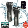 thumbnail image 1 of Estbridge  Electric Razor  Electric Razor 4d Rotary  Ipx7 Waterproof  Electric Razor Pro  2025 New Rechargeable Facial Electric Razor for Men  Wet & Dry Shaving (2 Sets), 1 of 7