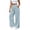 Light Blue, variant on Womens Tear Away Pants Elastic Waist Snap-Button Breakaway Sweatpants for Post-Surgery Recovery
