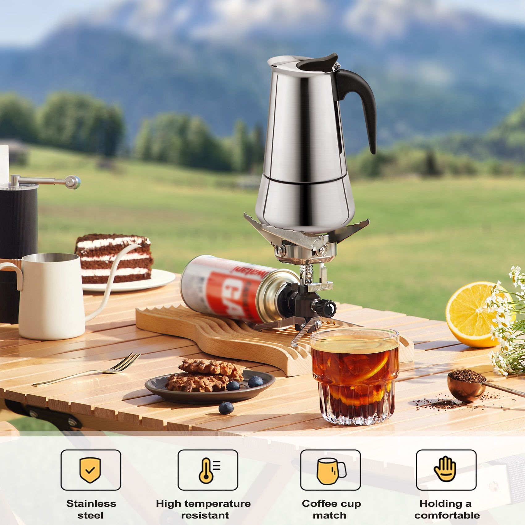 Moka Coffee Pot Espresso Latte Percolator Stove Coffee Maker Espresso –  Culture Coffee Beans