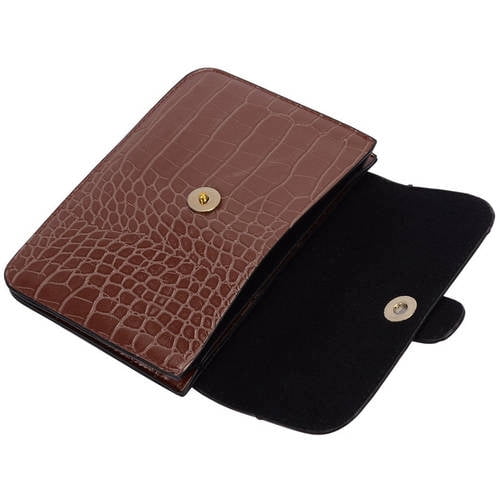 VANGODDY Crocodile Themed Eco Leather Horizontal Phone Pouch