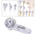 thumbnail image 4 of Charm Crystal no Clip falso en manguito de Zulema piercings en la nariz, 4 of 8