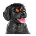 thumbnail image 2 of Statue de jardin de chien noir avec papillon Mainstays, 2 of 7