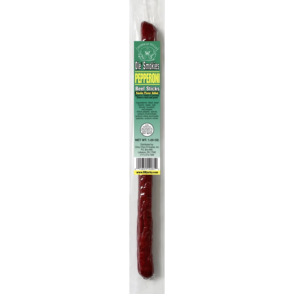 Buffalo Bills 15-ct Pepperoni Ole Smokies (Beef Sticks) – Two 15-ct Tubs