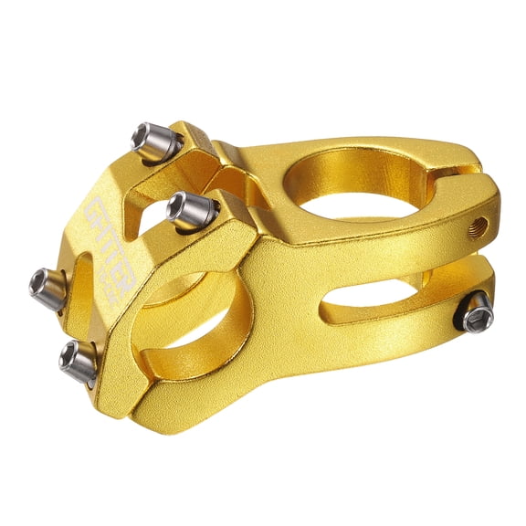 Uxcell 25.4mm Bike Stem 45mm Bicycle Handlebar Stem for BMX MTB, Gold