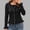 *Black, variant on ClodeEU Women's Knit Sweater Cardigan with Ruffle, Solid Color Round Neck Button Front Long Sleeve Top Blue,Womens Plus S