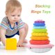thumbnail image 1 of Juguete De Apilamiento Sensorial Montessori Para Niños Pequeños Juguete apilable Baño para bebé Desarrollo de habilidades motoras finas 7 anillos de arcoíris, 1 of 7